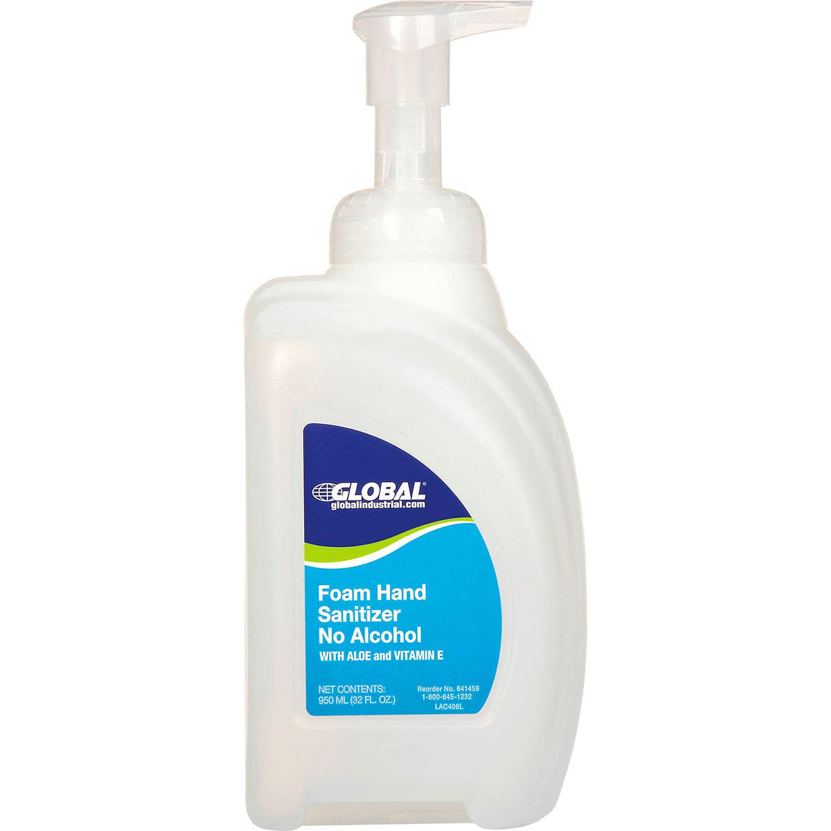 Foam Hand Sanitizer Alcohol Free, Linen Scent, 32 oz. Bottle, Pack of 2 R69680