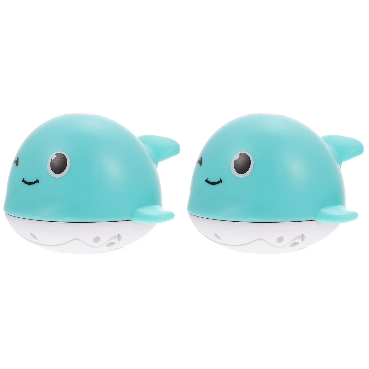 2 Pcs Spouting Whale Bath Tub Toy O3635