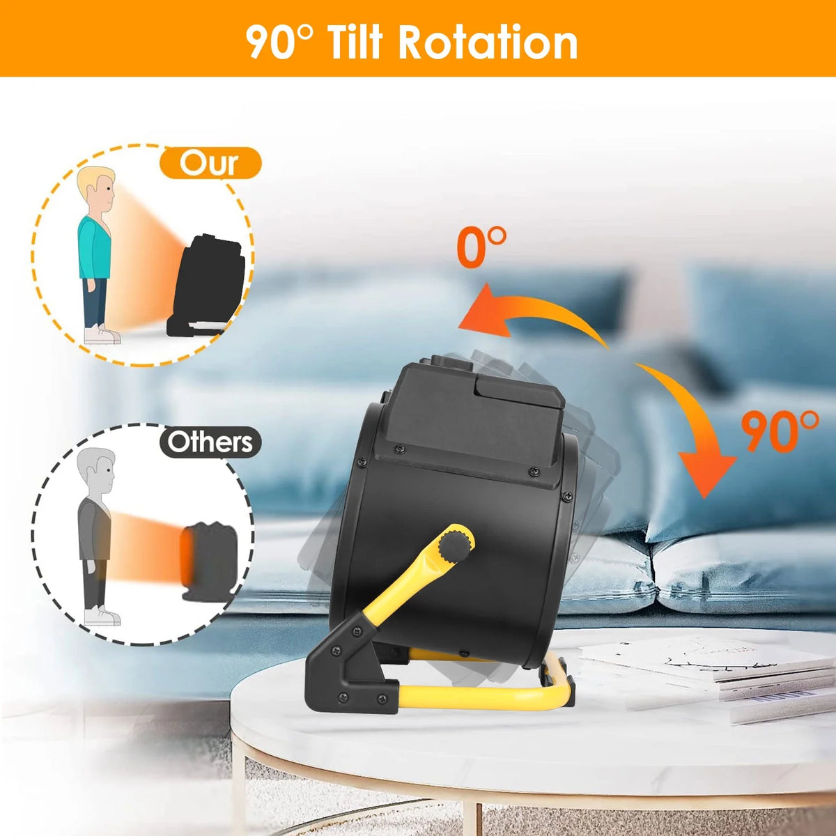 1500W Portable Ceramic Space Heater with Overheat Protection D94171
