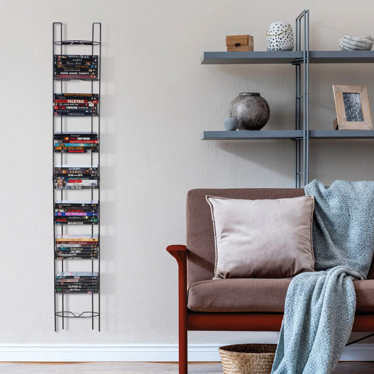 Black Media Storage Tower U85101