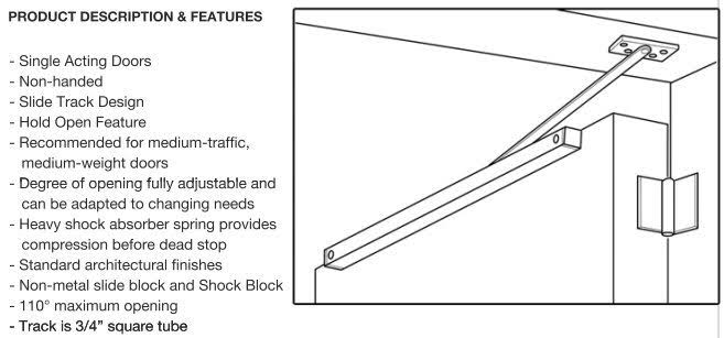 Overhead Door Holder Satin Nickel X65333