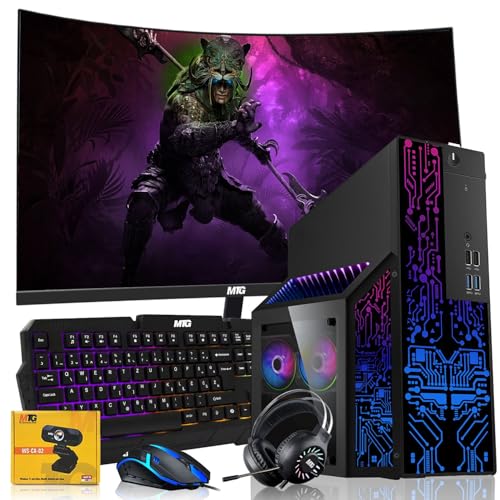 Core i7 32GB RAM 1TB SSD 27 inch Curved Monitor RTX 3060 Gaming Desktop PC Bundle F759966