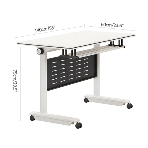 Mobile Folding Conference Table with Wheels (4PCS) I804132