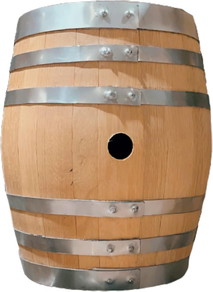 53 Gallon Used American Oak Wood Barrel W4235