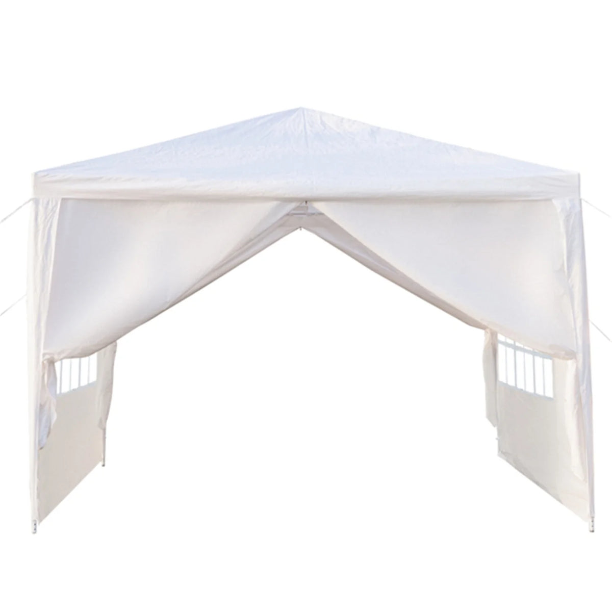 10' x 10' White Outdoor Party Tent with 4 Side Walls W19263