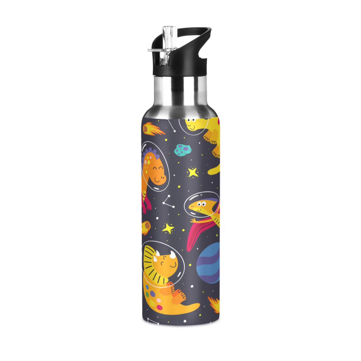 Stainless Steel Vacuum Insulated Water Bottle with Straw Lid 20 OZ F230290