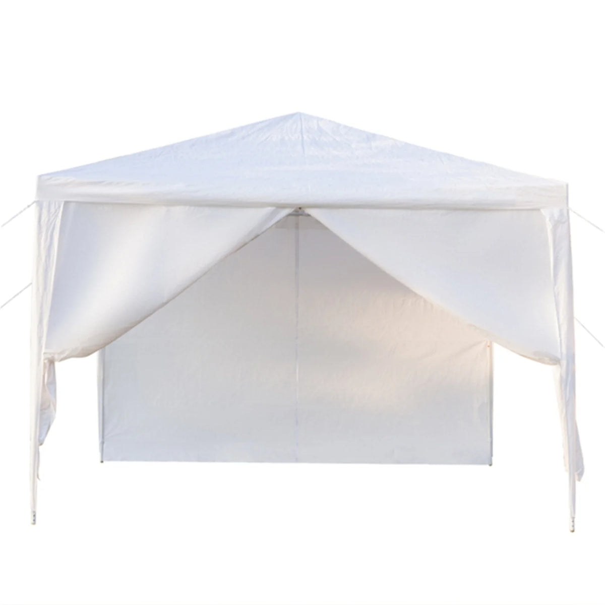 10' x 10' White Outdoor Party Tent with 4 Side Walls W19263