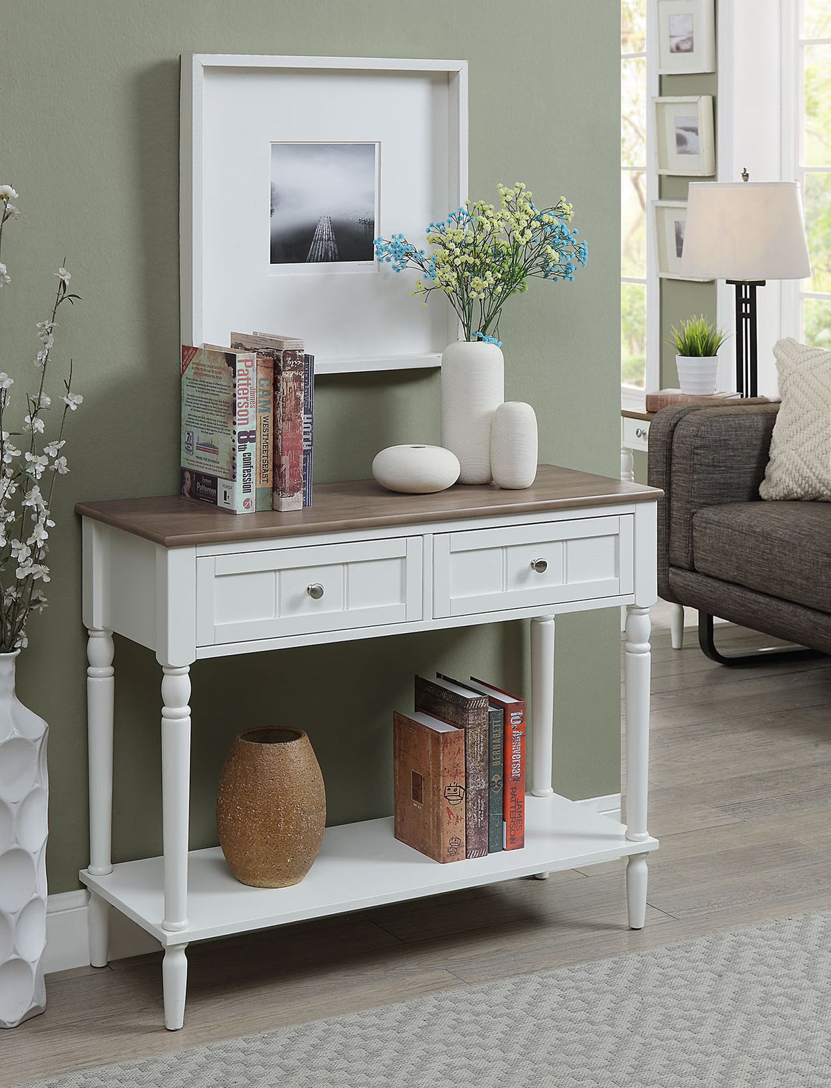 French Country Two Drawer Hall Table M736589