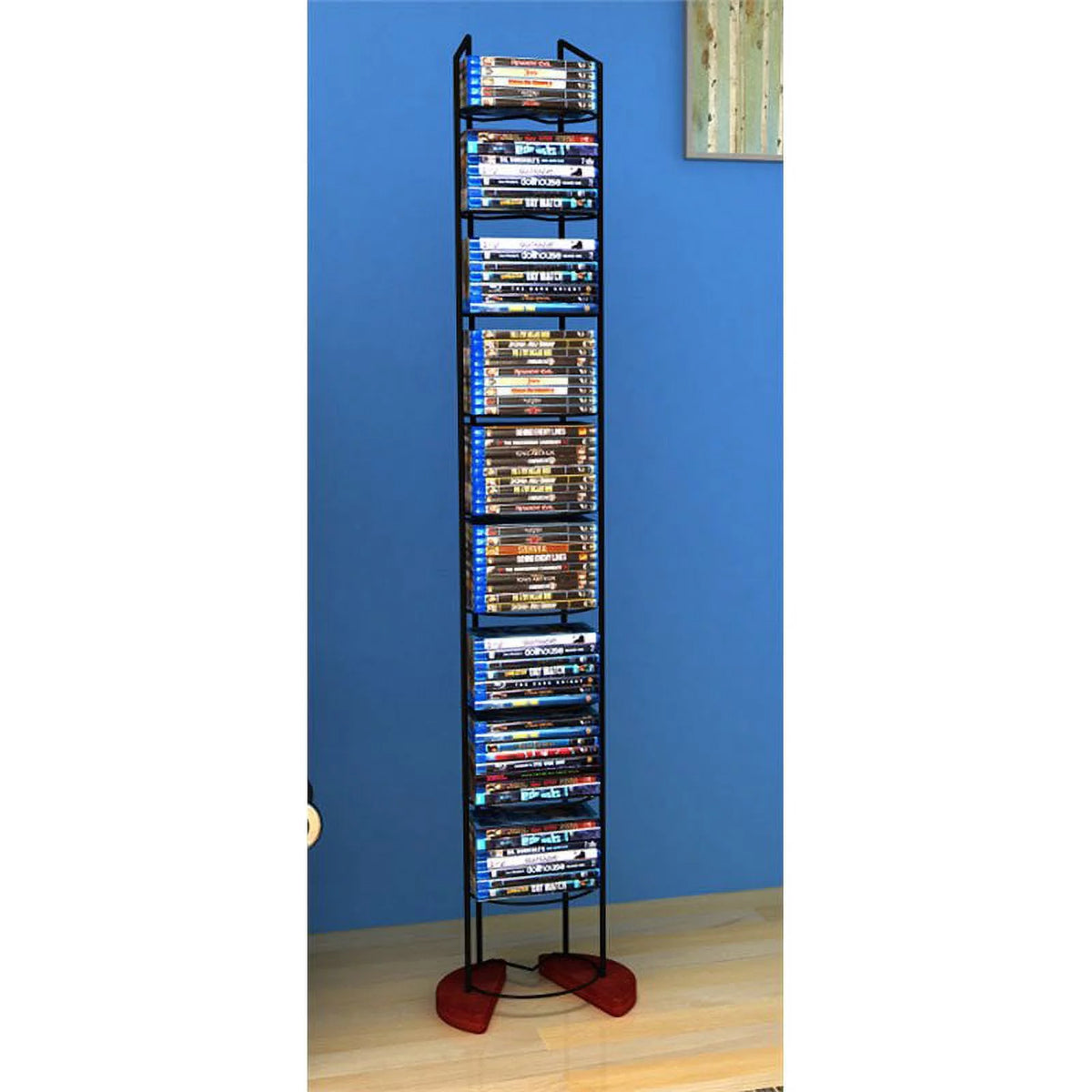 Black Media Storage Tower U85101