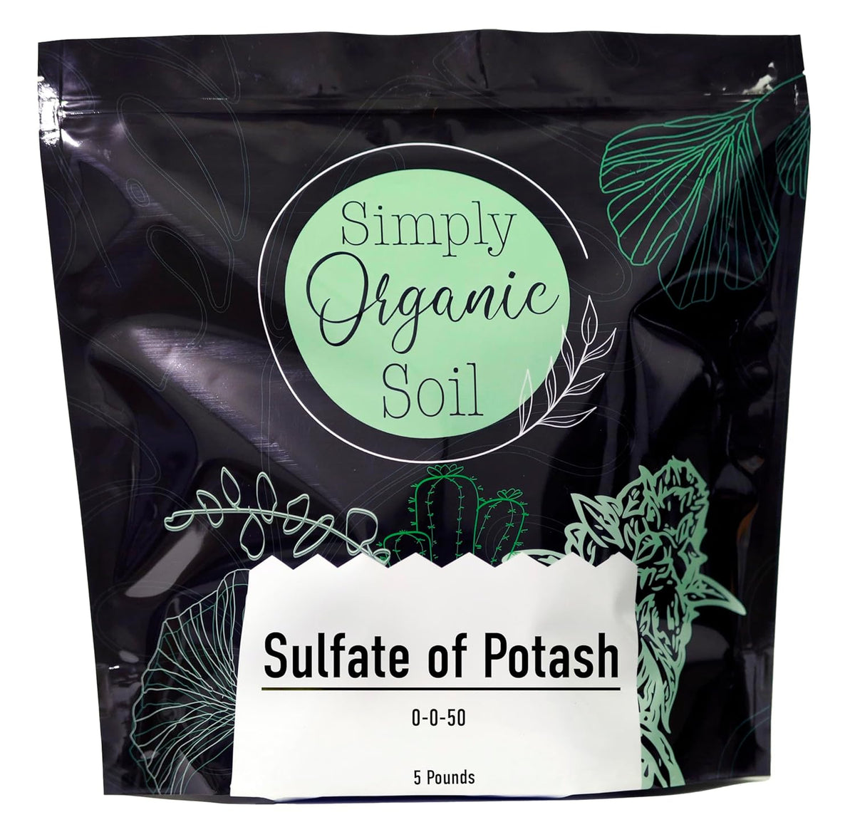 Sulfate of Potash Potassium Sulfate Plant Fertilizer 0-0-50 5lbs Y712450