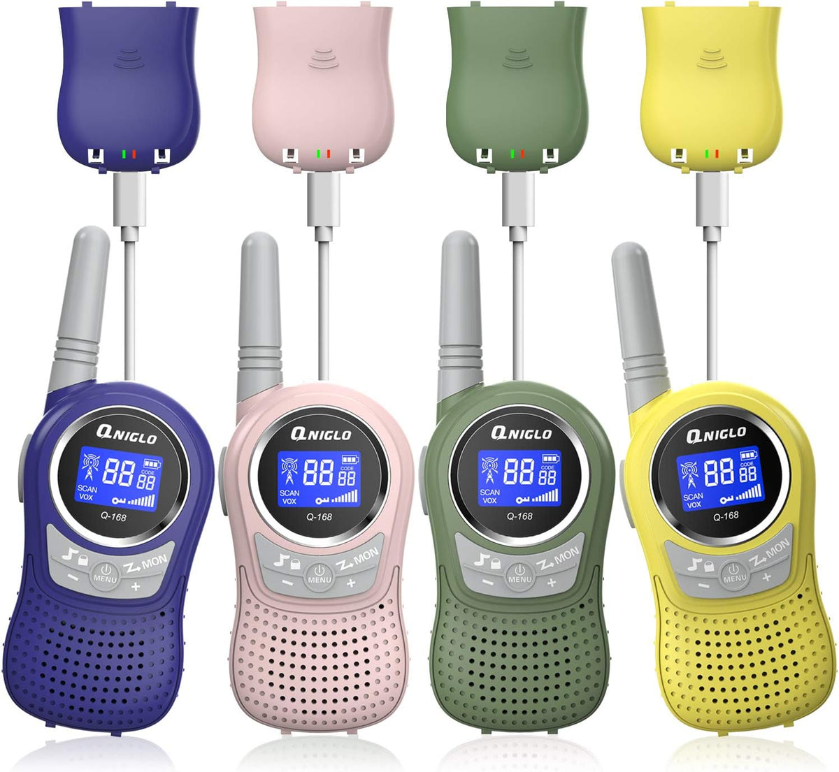 4 Pack Rechargeable Walkie Talkies S219