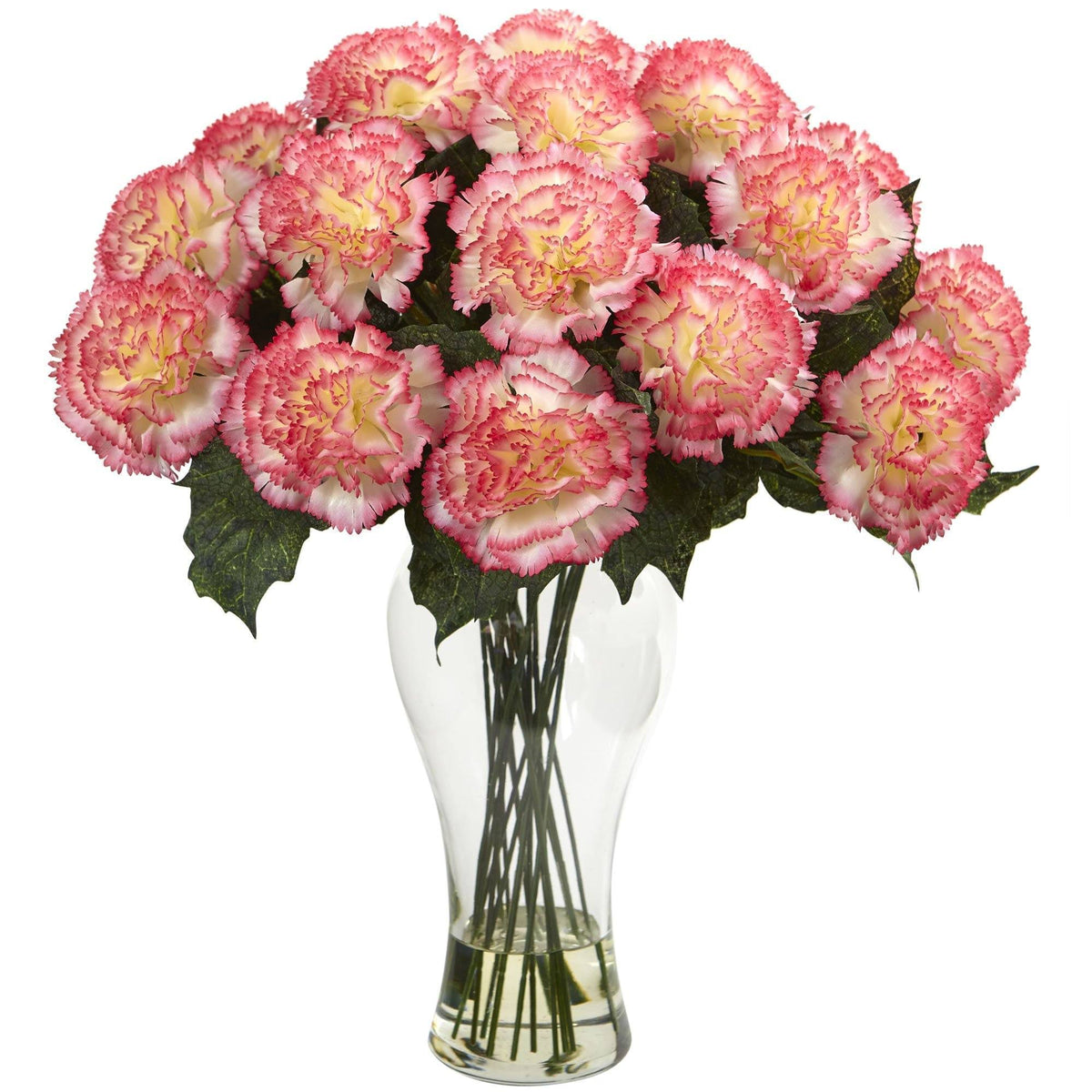Orange Carnation Arrangement with Vase P915981