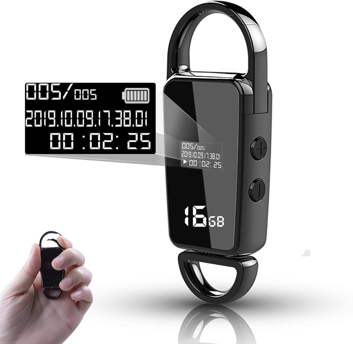 32GB Voice Activated Digital Voice Recorder, Pack of 2 B24330