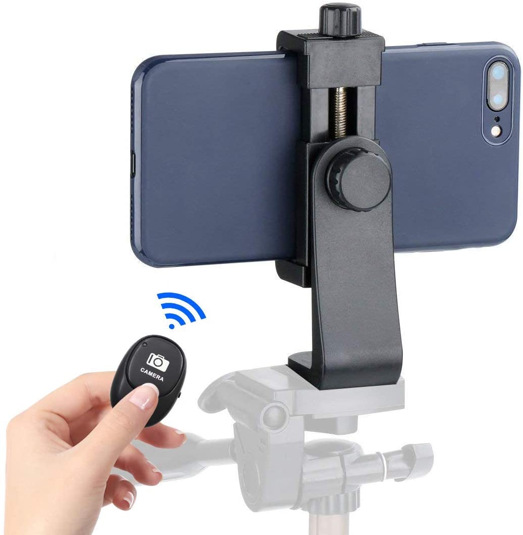 Universal Phone Tripod Mount Adapter with Wireless Shutter Remote A965