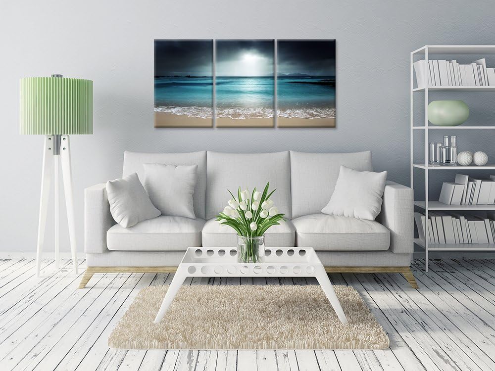 Blue Sea Canvas Wall Art T3074