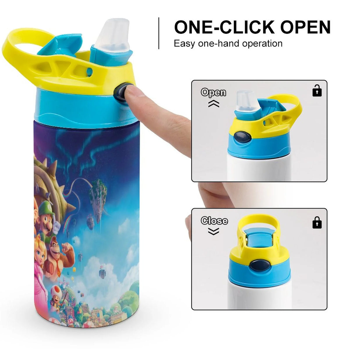 Insulated Stainless Steel Water Bottle with Straw K781