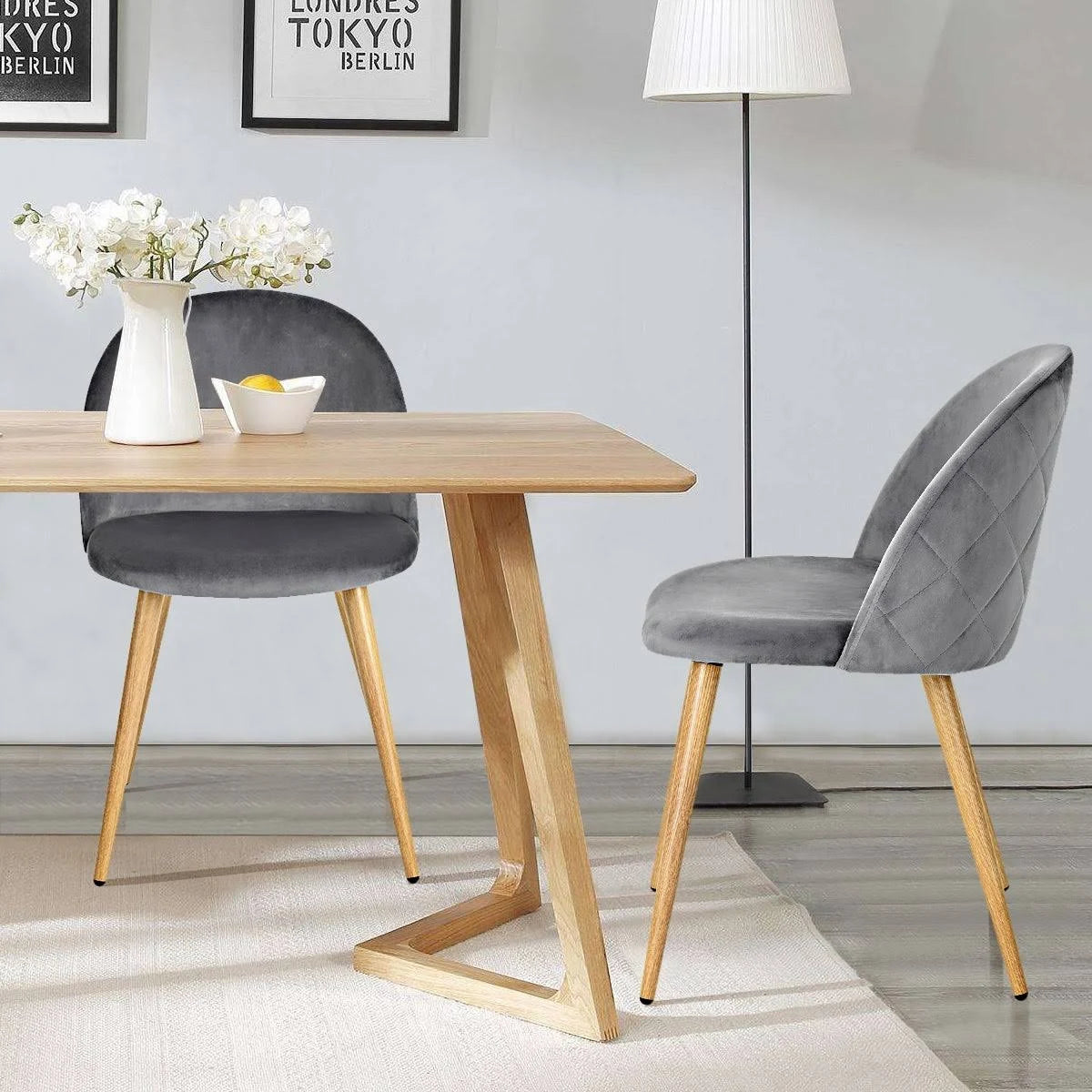 Velvet Dining Chair Set of 2 S98546