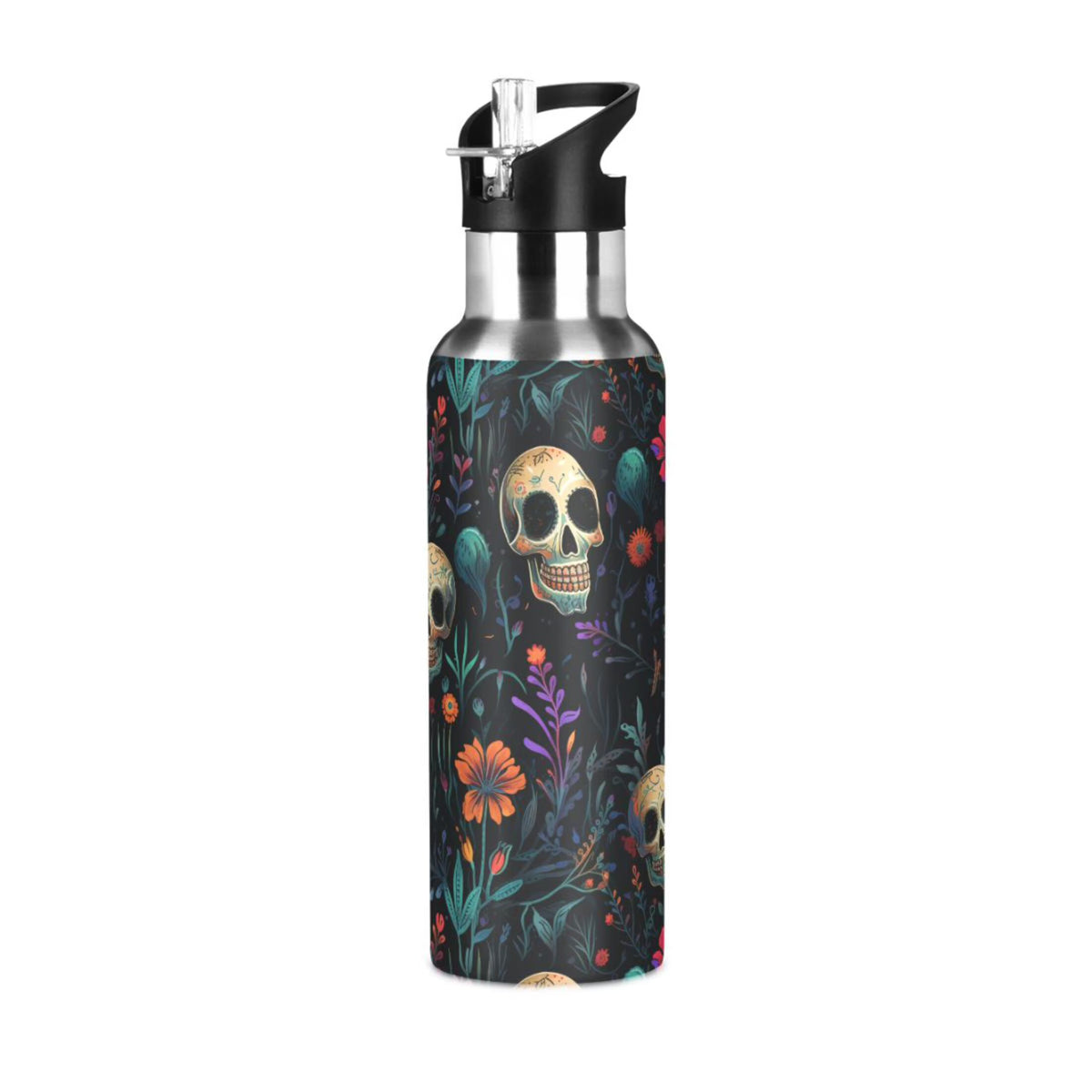 20 oz Insulated Stainless Steel Water Bottle with Straw Lid X698