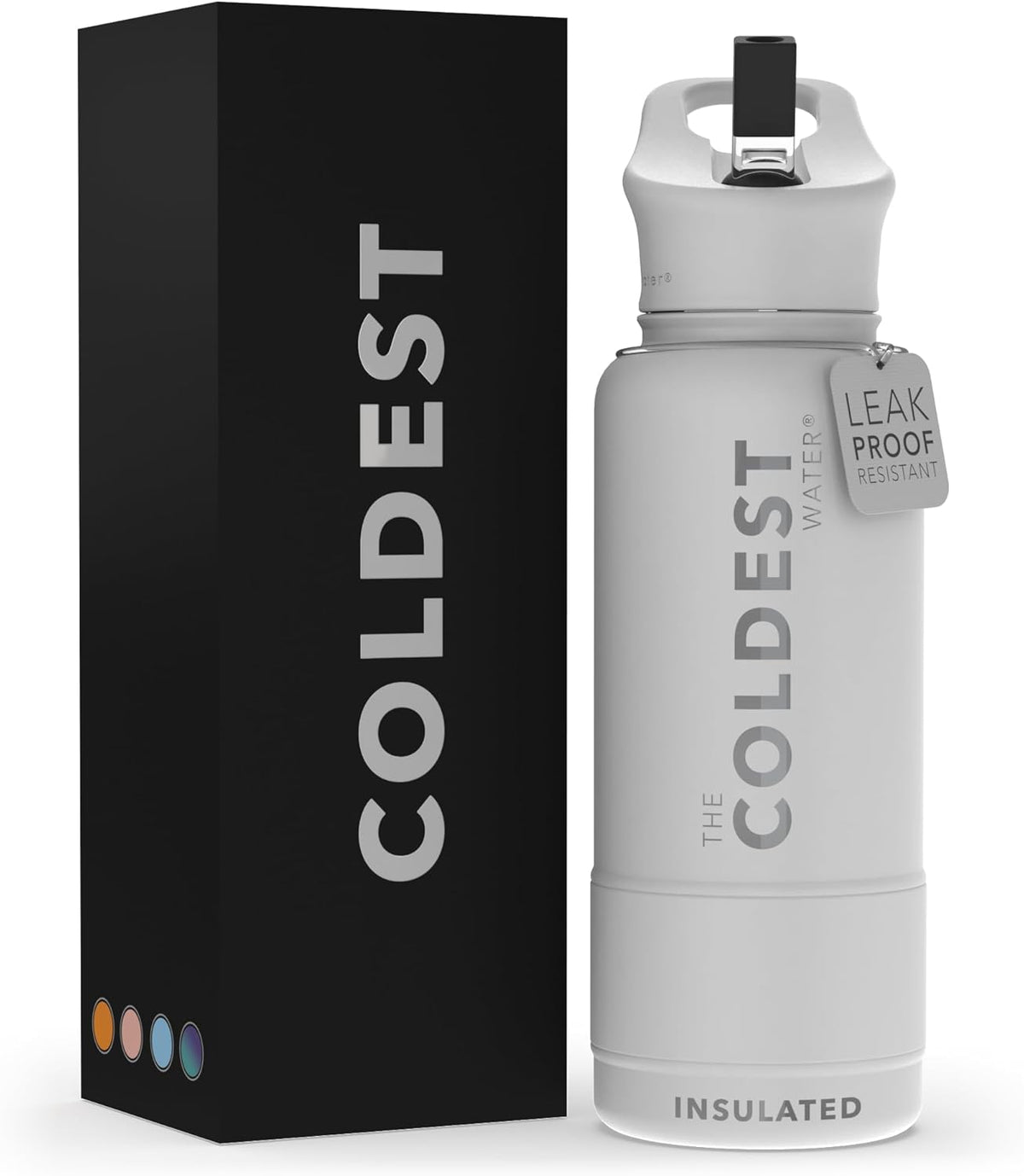 Vacuum Insulated Stainless Steel Water Bottle with Straw Lid Z747927