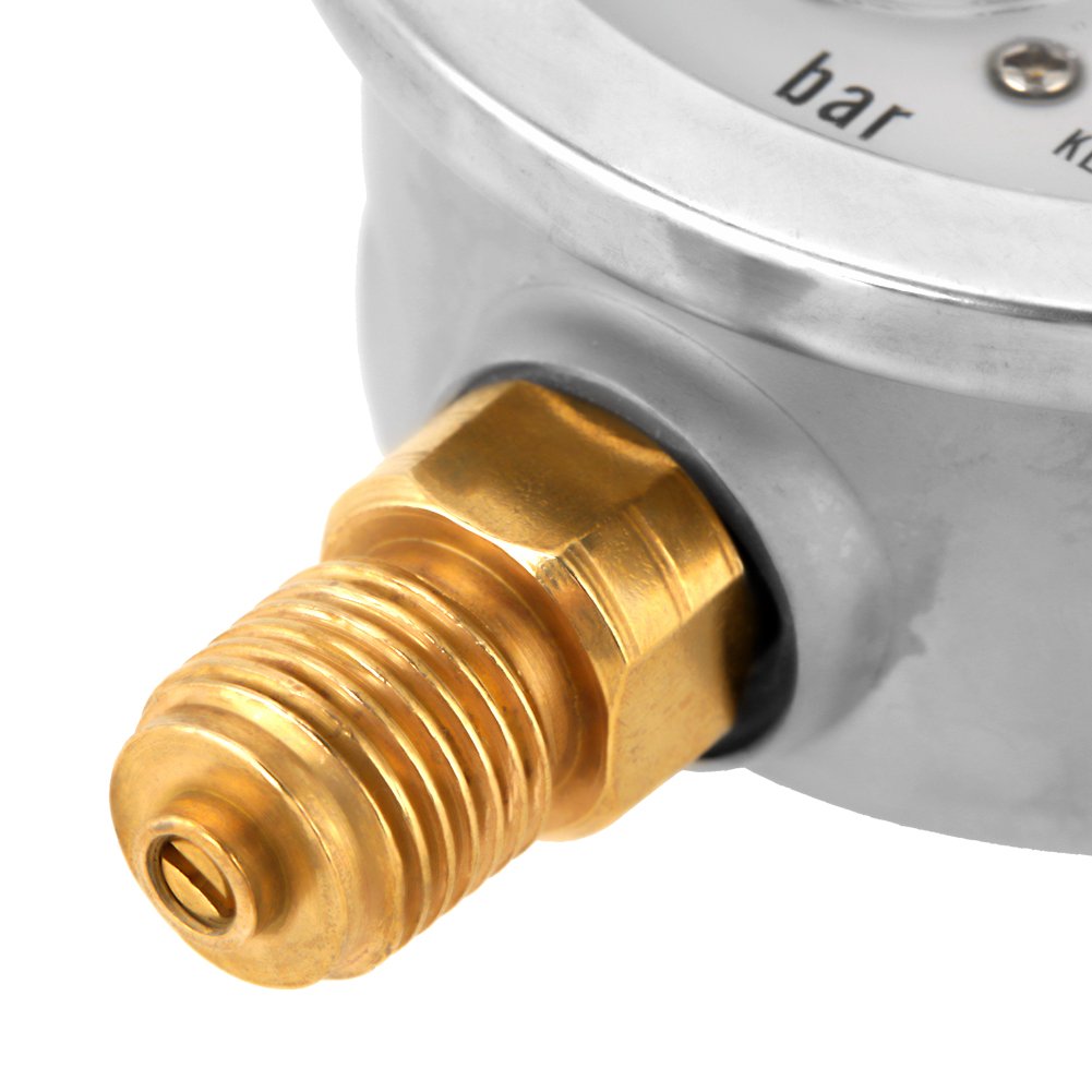 0-250Bar 0-3750PSI G1/4 63mm Mini Dial Pressure Gauge, Pack of 2 Y92165