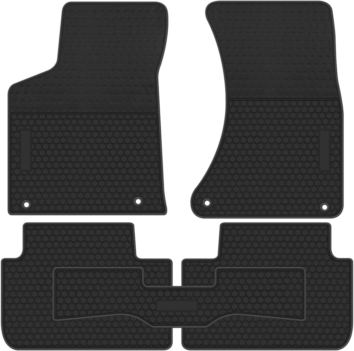 Black Rubber Car Floor Mats S4333