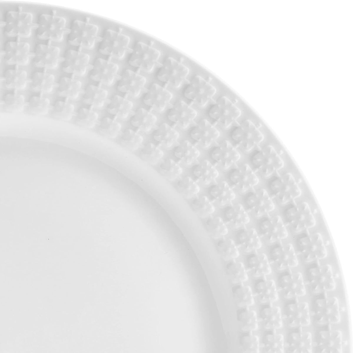 12 Piece White Dinnerware Set K84343