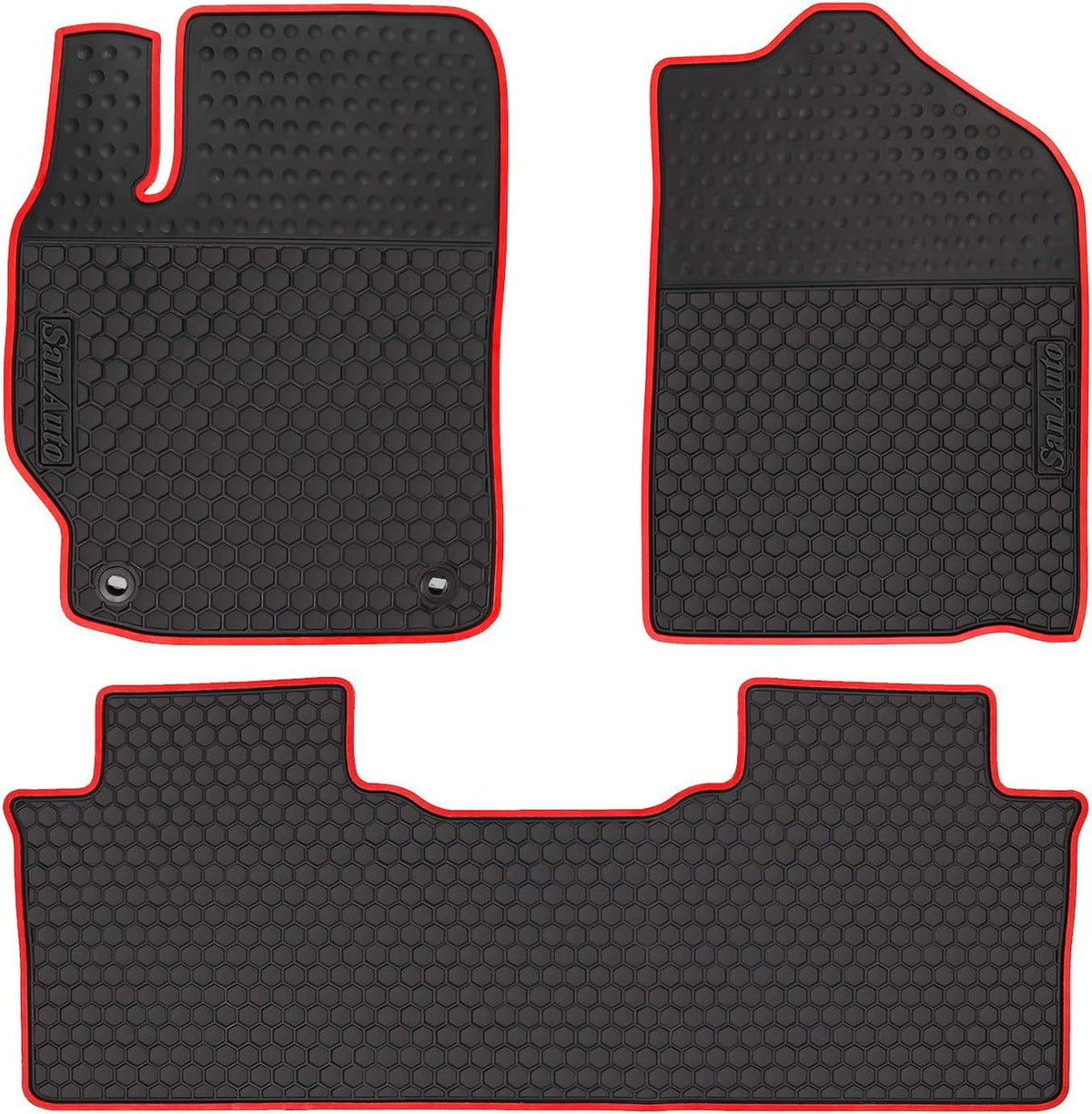 Car Rubber Floor Mat Set Black N59092