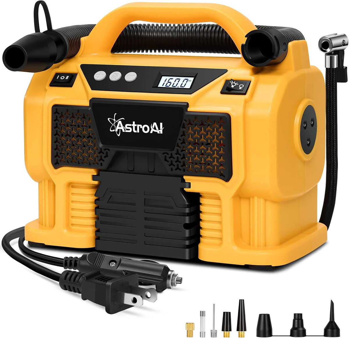 Portable Cordless Tire Inflator Air Compressor 160 PSI Pack of 2 W4141