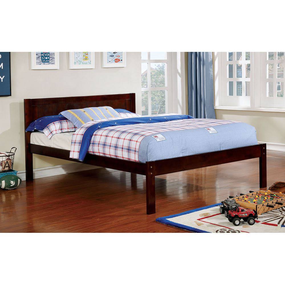 Dark Walnut Full Panel Bed W609