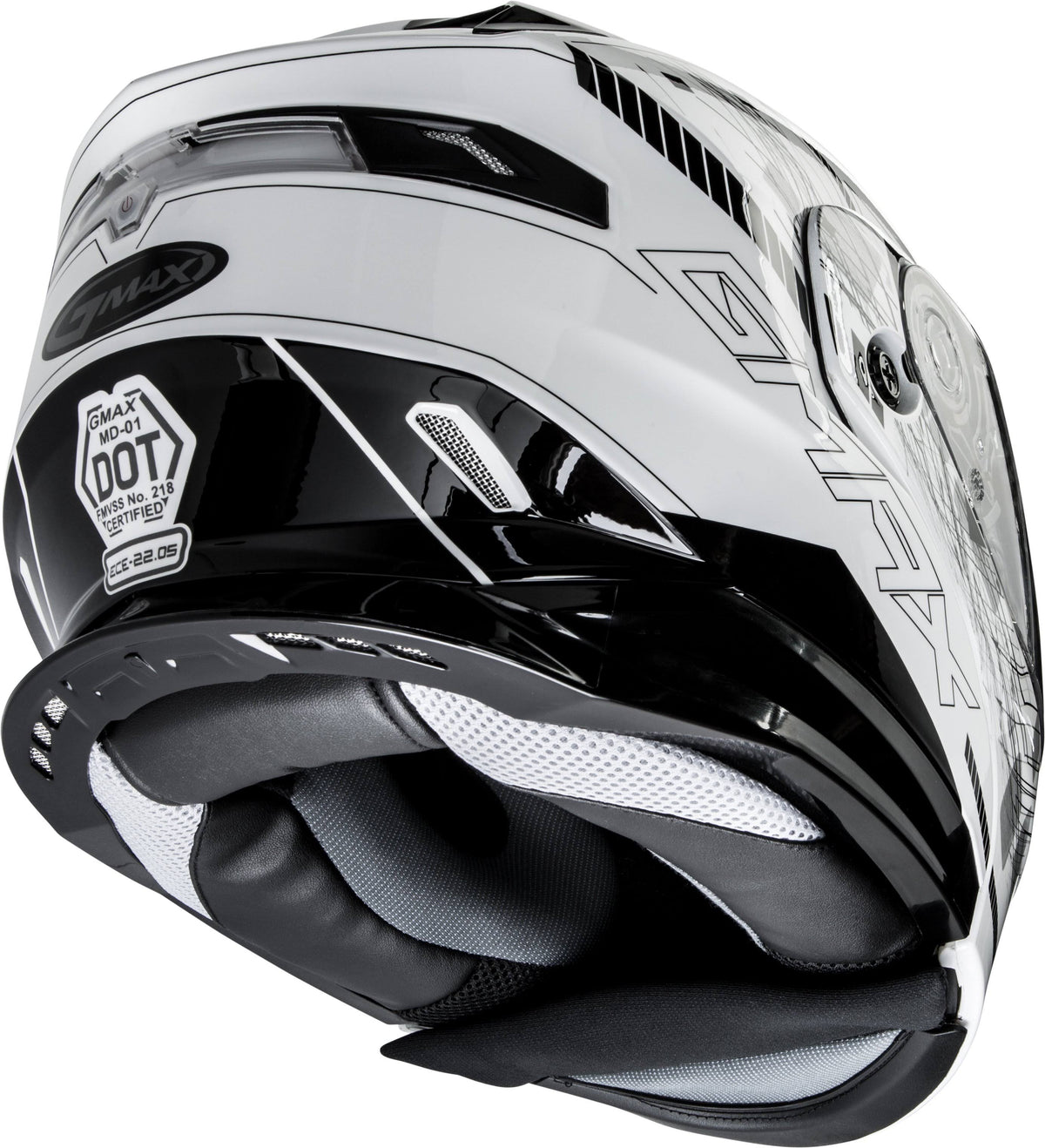 Wired Modular Helmet - Black/White - Large F5580