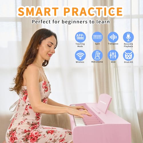 88 Key Fully Weighted Hammer Action Digital Piano Black G797299