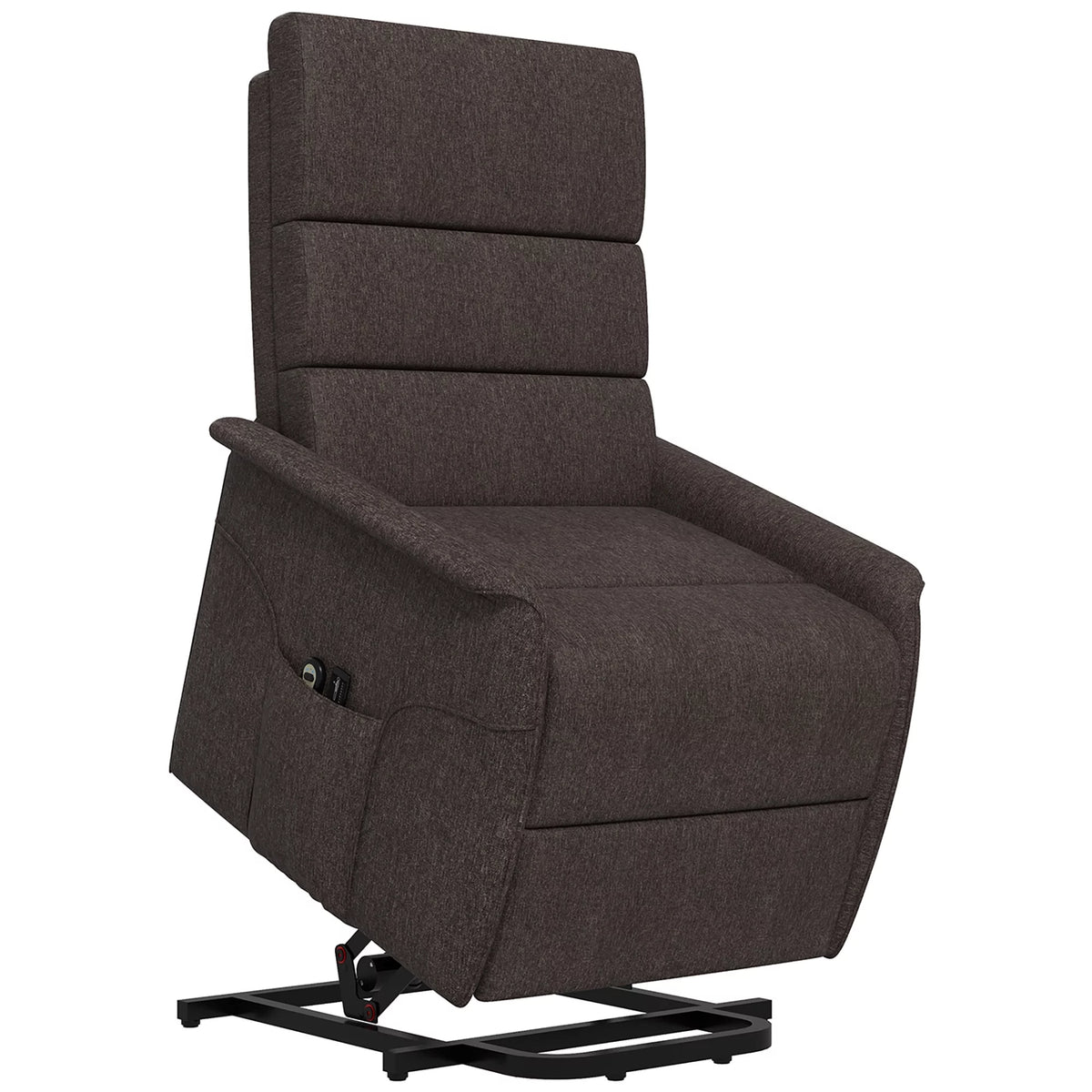 Brown Power Lift Recliner Chair with Remote Control C7873