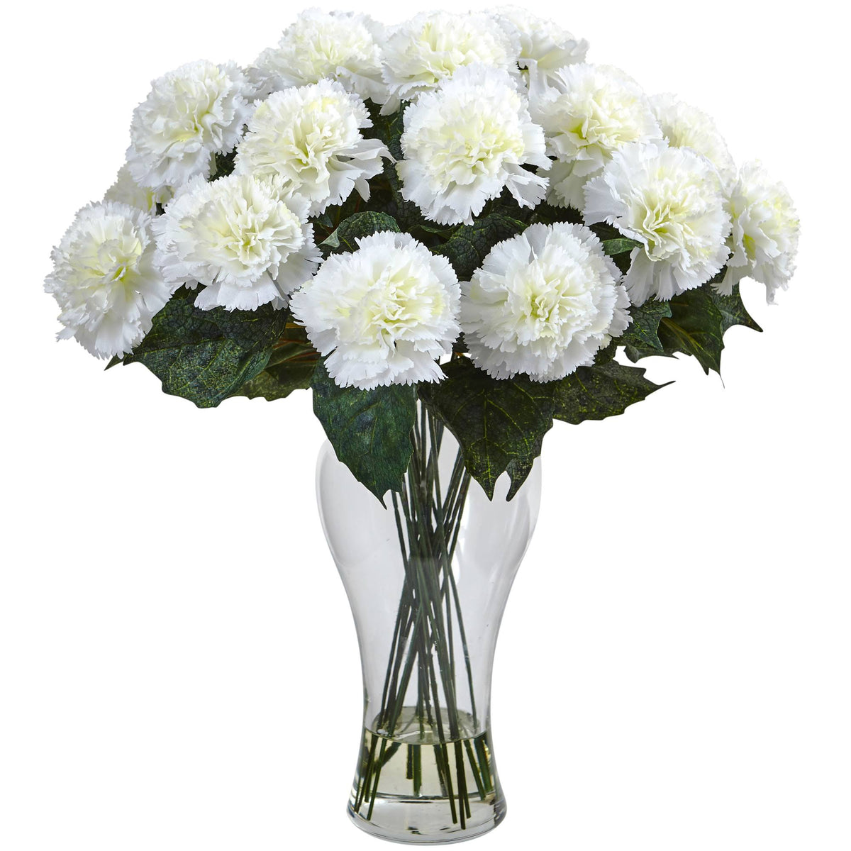 Orange Carnation Arrangement with Vase P915981