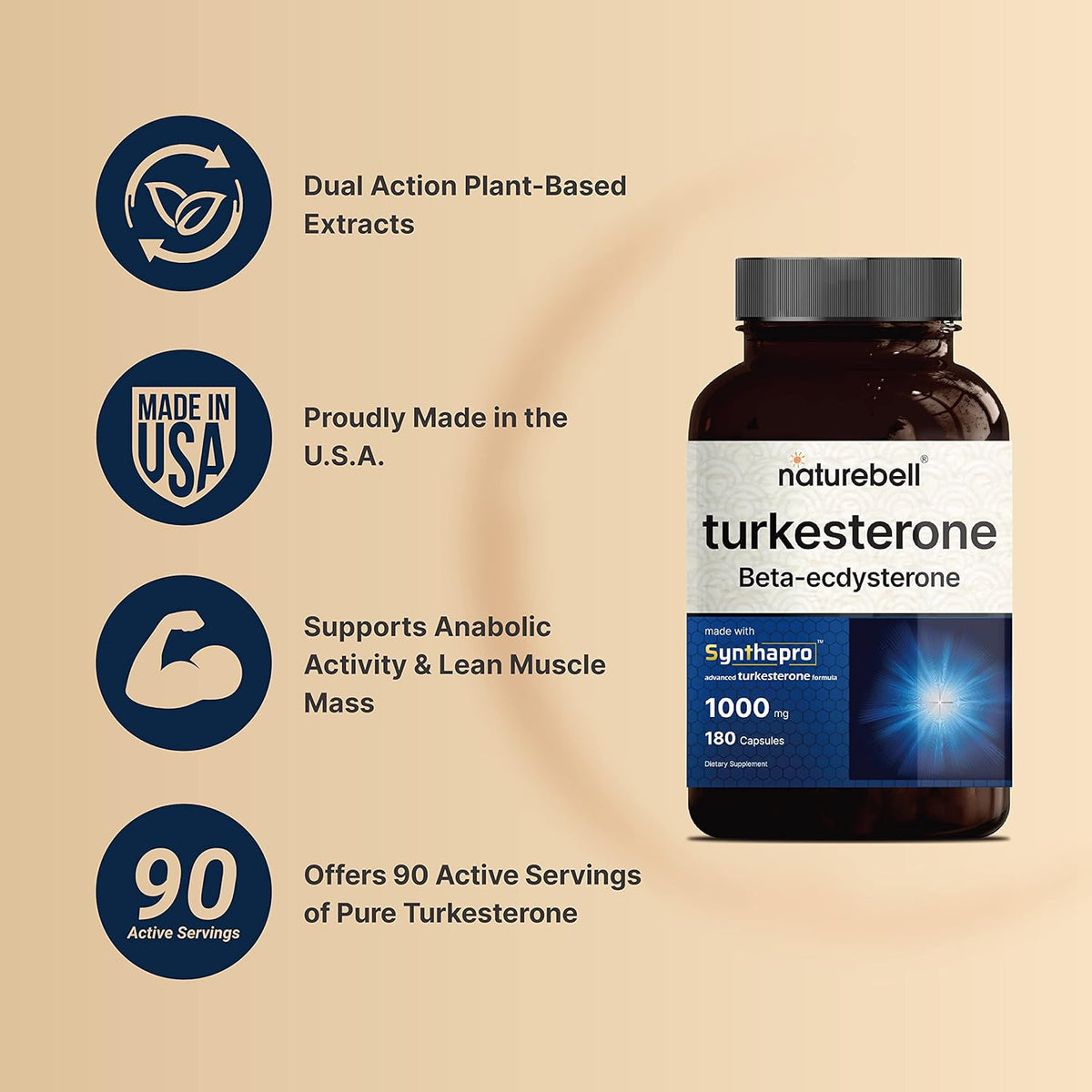 Turkesterone Supplement 500mg 180 Capsules P768804