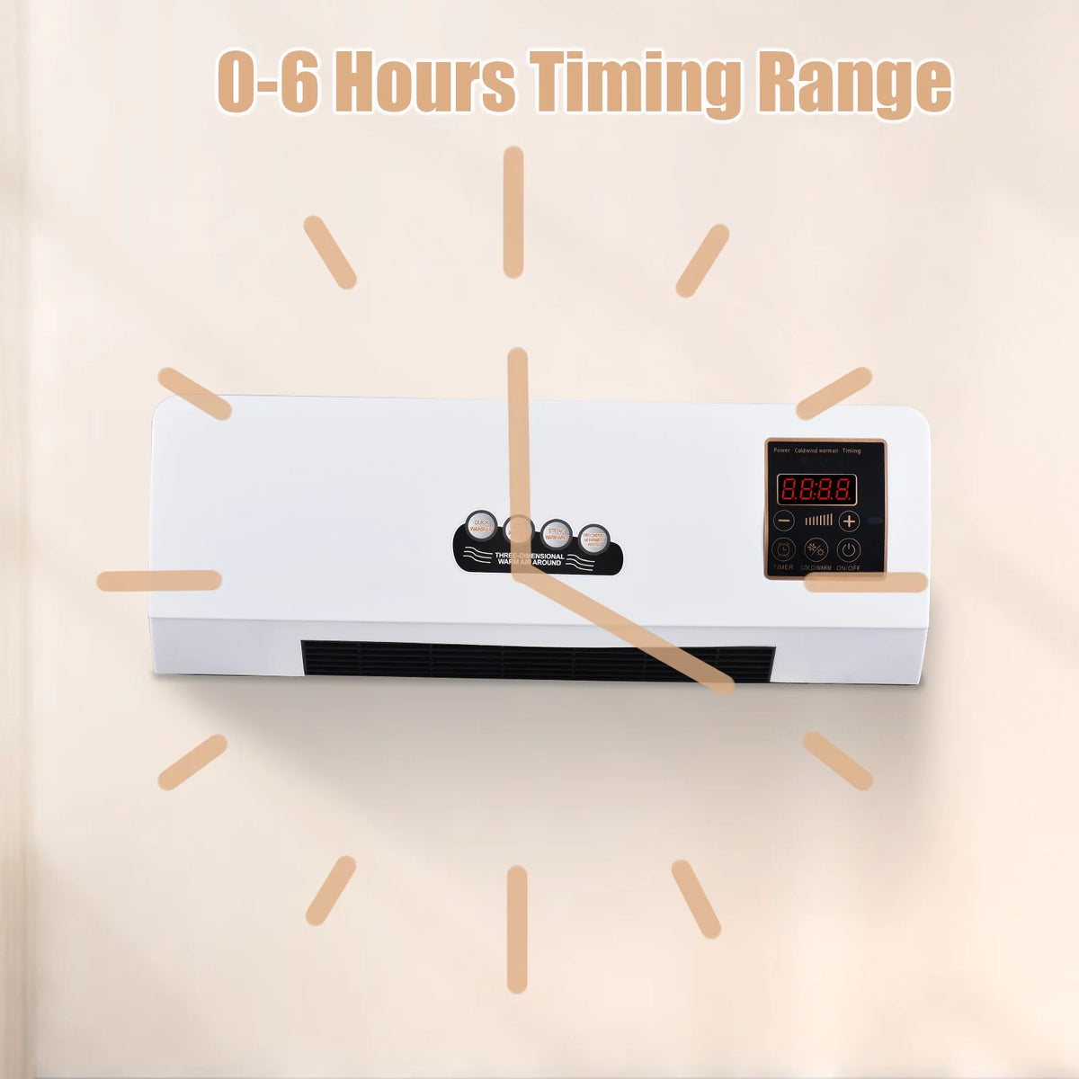 1800W Heater and Air Conditioner Combo, 2-in-1 Electric Cooling and Heating Fan with Remote Control X845337