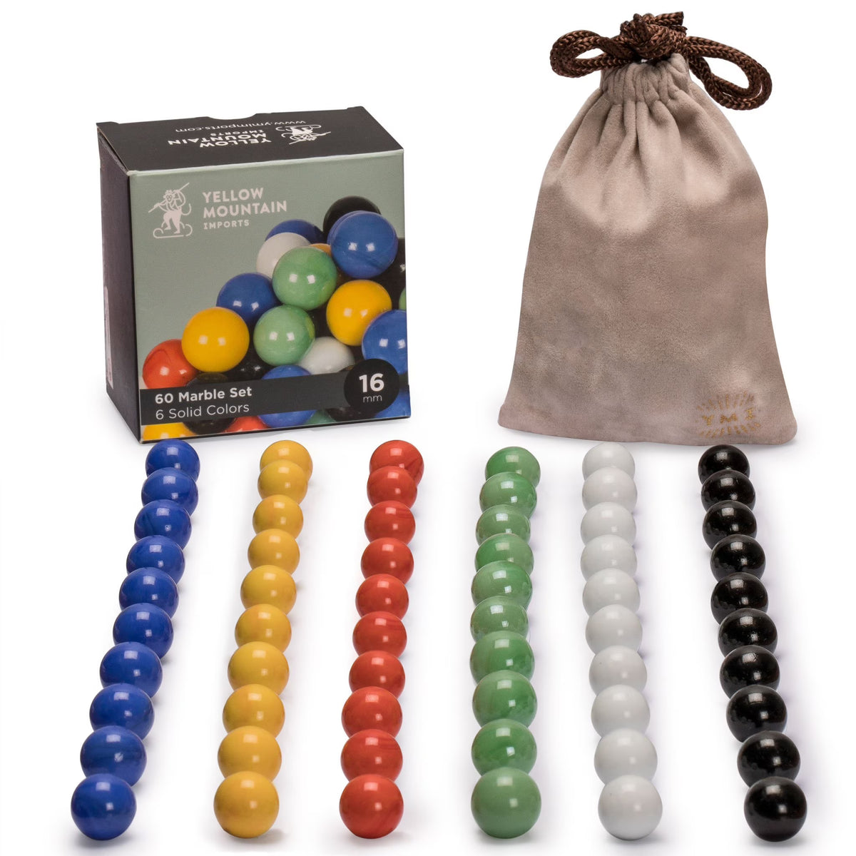 60 Pieces Chinese Checkers Glass Marbles Set P317