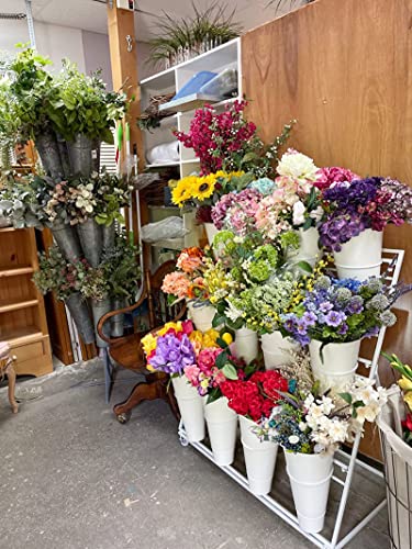 3 Layers Metal Plant Stand with Buckets R589