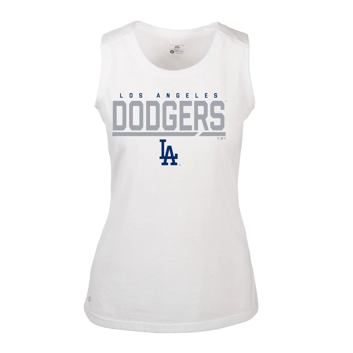White Los Angeles Dodgers Muscle Tank Top P18248