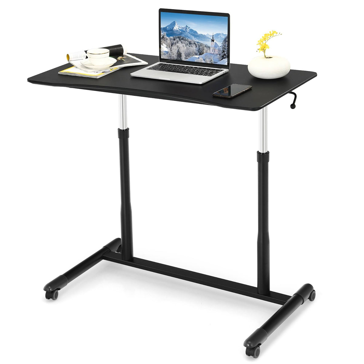 Black Height Adjustable Standing Desk V16431