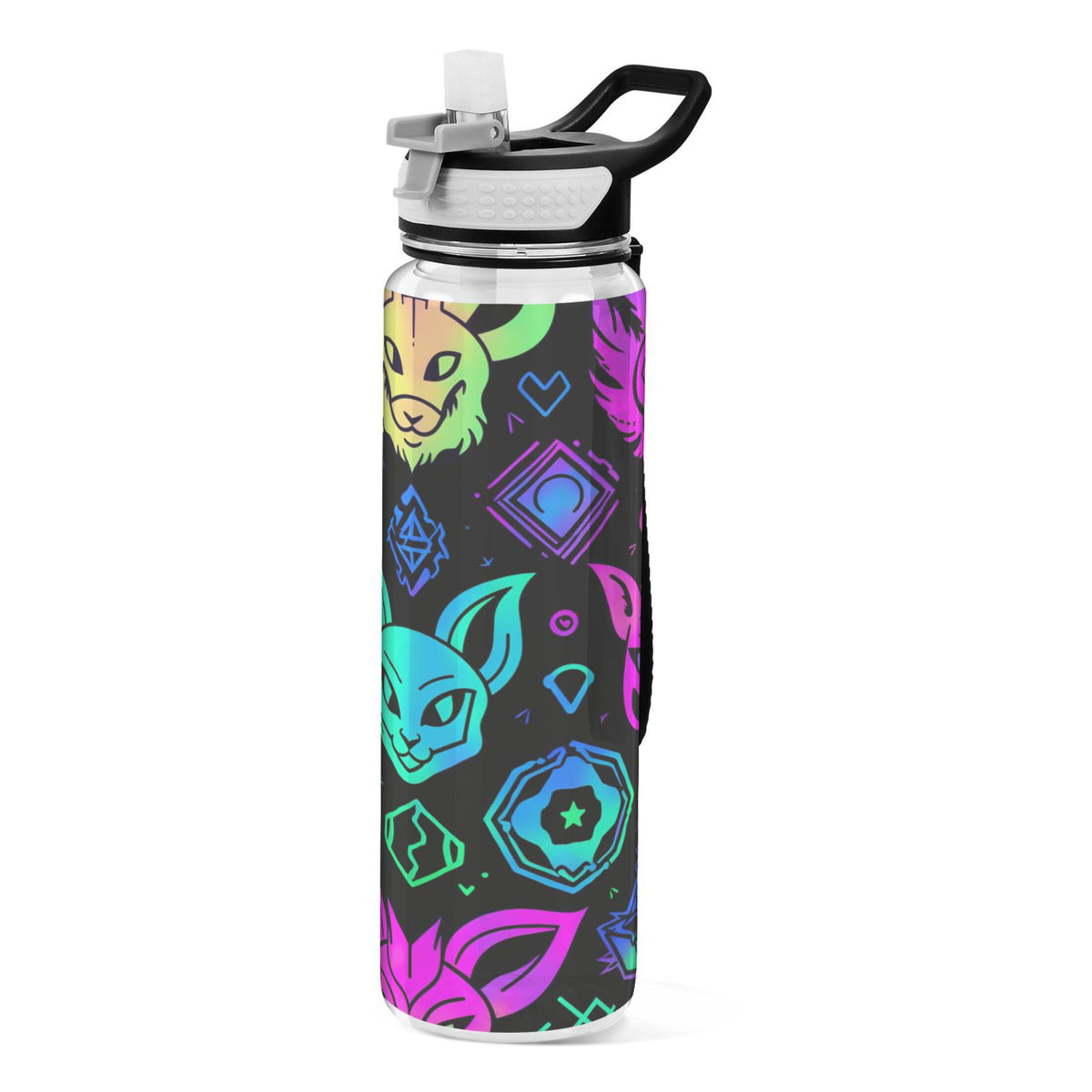 Purple 32oz Tritan Sports Water Bottle with Straw O5672