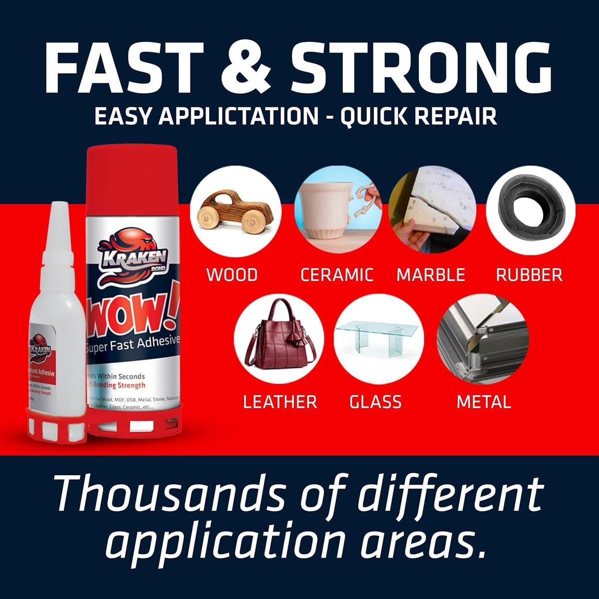 24x3.50 oz CA Glue with 24x13.50 fl oz Spray Adhesive Activator G615785