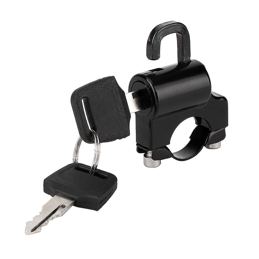 Motorcycle Helmet Security Lock With 2 Keys For 0.9in Handlebar L83569