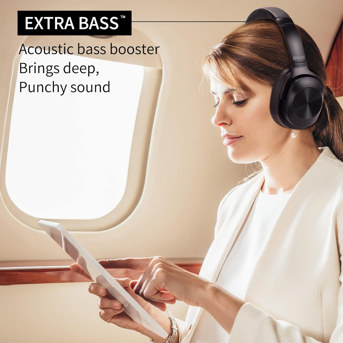 Wireless Bluetooth Noise Cancelling Headphones with Mic 30 Hours Playtime S684