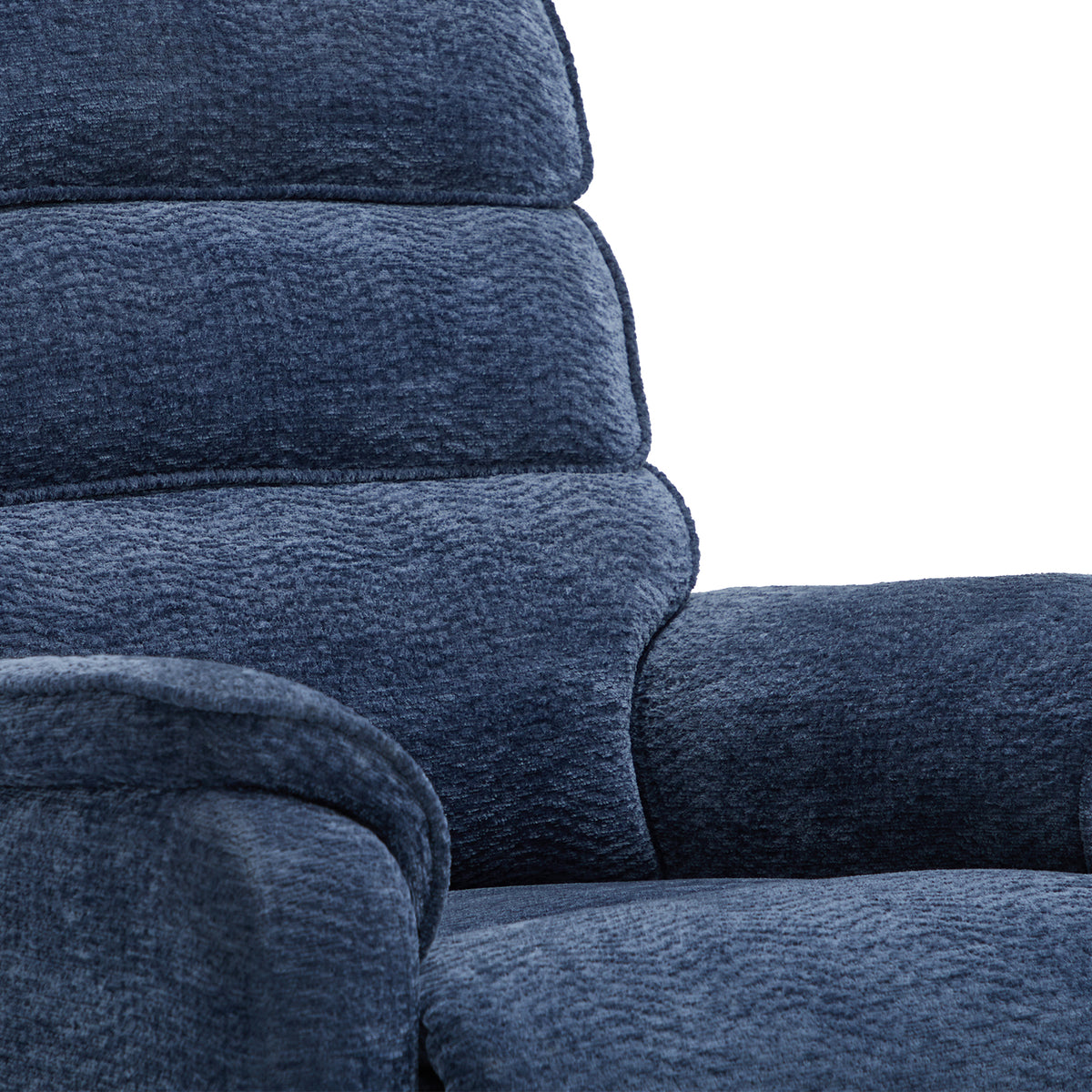 Blue Chenille Dual Motor Lift Recliner with Massage Heating R11519