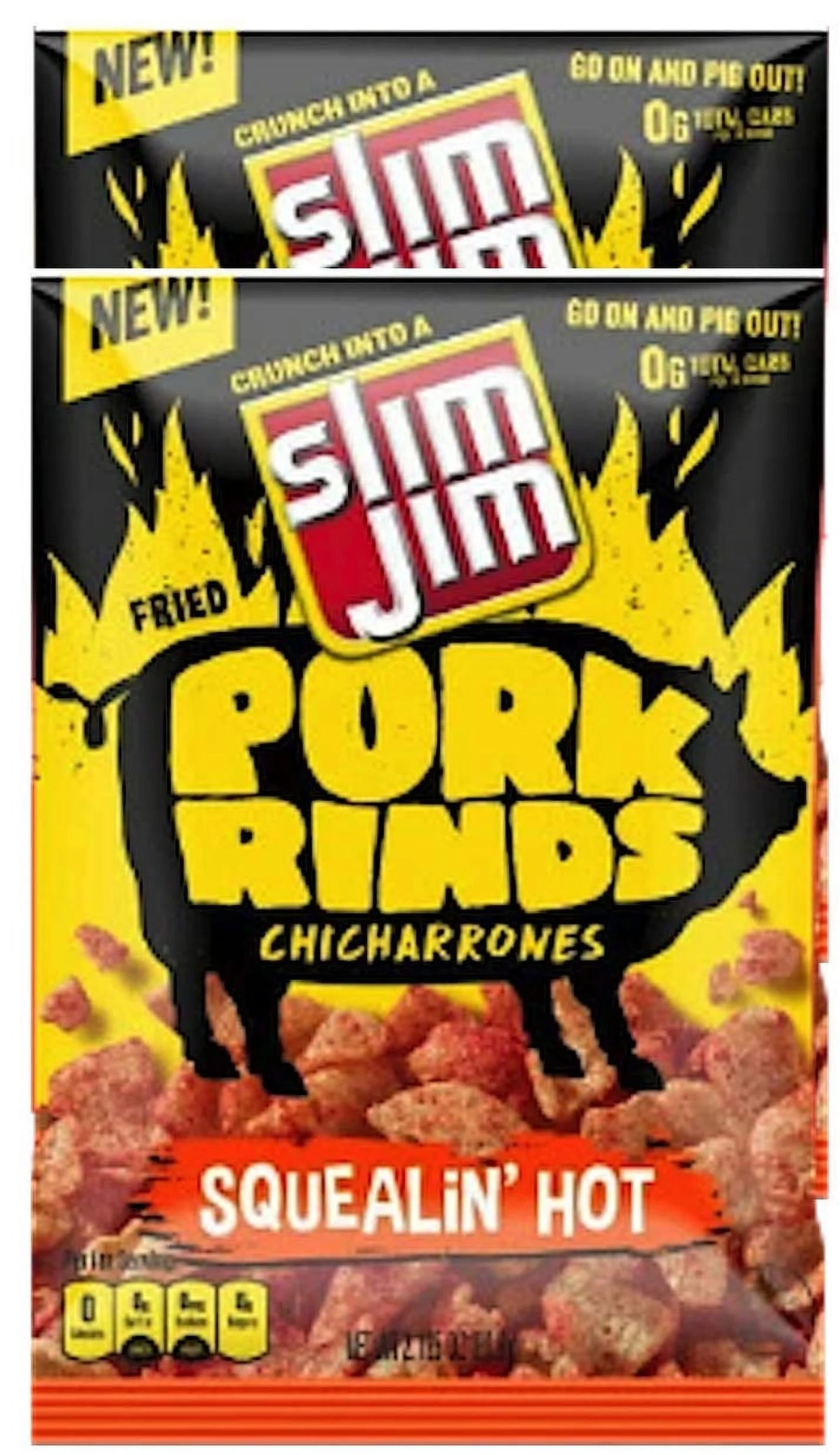Pork Rinds Chicharrones Hot & Wild Bbq Net Wt 2Oz G411289