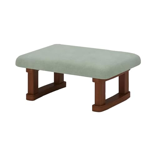 Small Footstool Ottoman with Wooden Legs K940