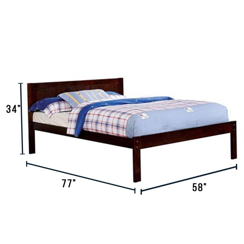 Dark Walnut Full Panel Bed W609