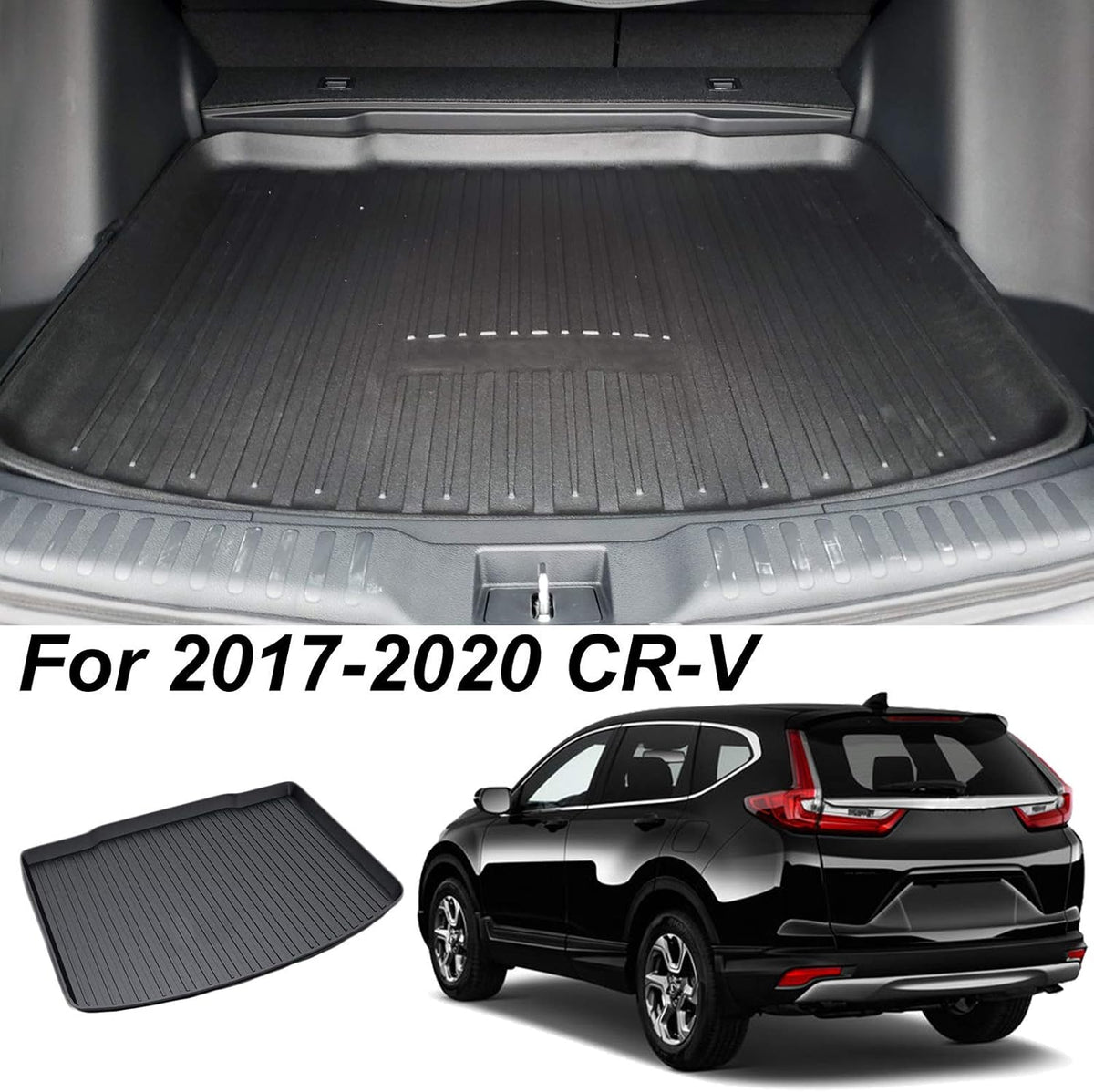 Cargo Liner Rear Cargo Tray Trunk Floor Mat Protector for 2017 2018 2019 Honda CRV R8069