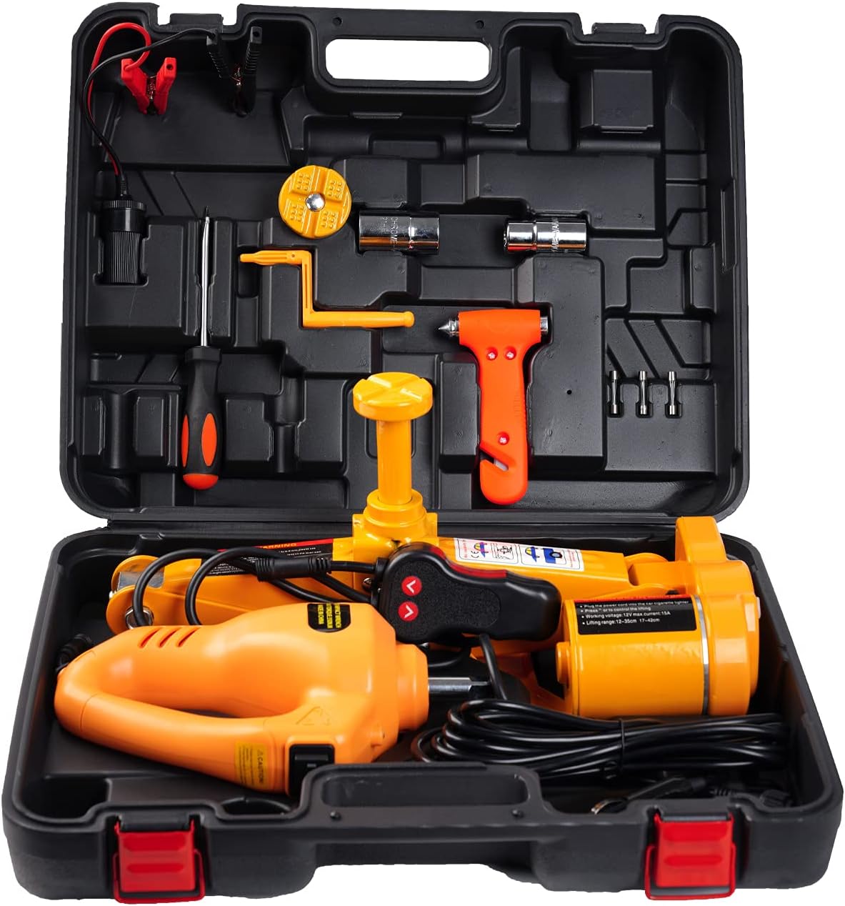3 Ton 12V Electric Car Floor Jack with Impact Wrench Q977499
