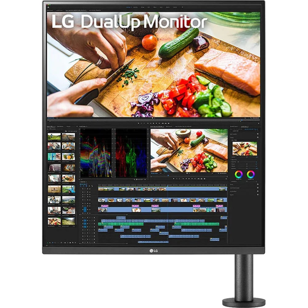 28-Inch SDQHD Nano IPS DualUp Monitor with Ergo Stand, Black U568135